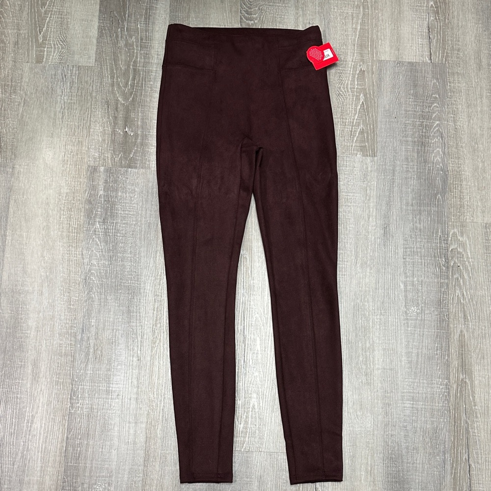SPANX Women's Skinny Pants in Burgundy